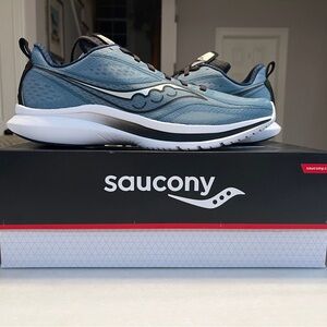 Saucony Teal and Black Athletic Sneakers